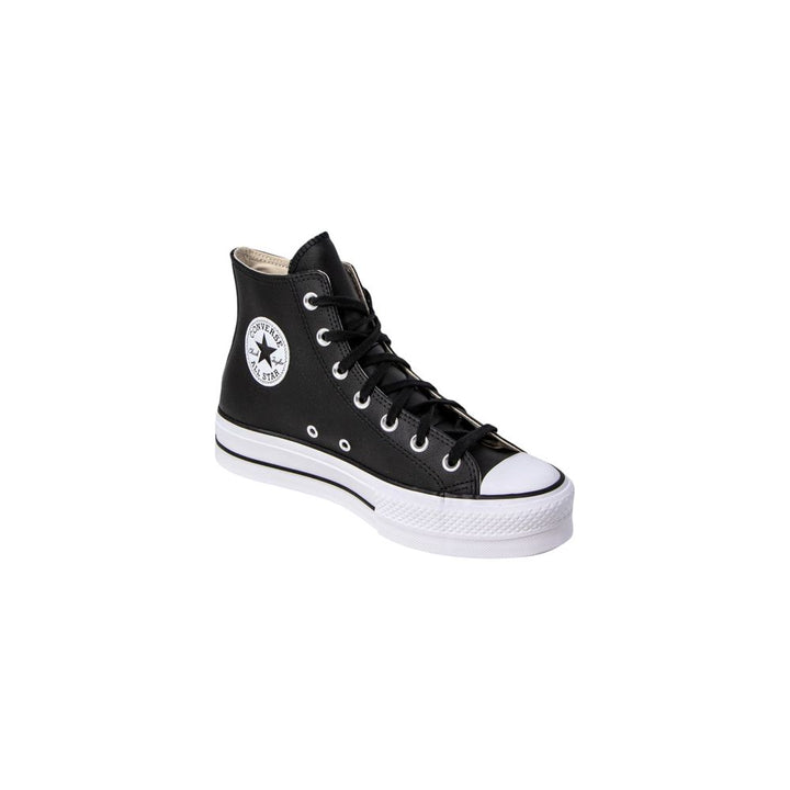 Converse Black Polyethylene Platform Sneakers