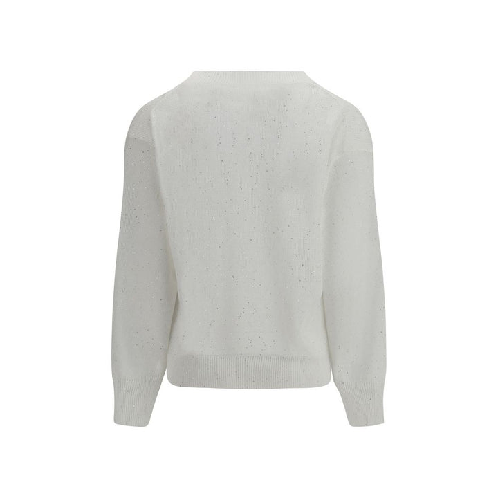 Brunello Cucinelli White Linen Sweatshirt