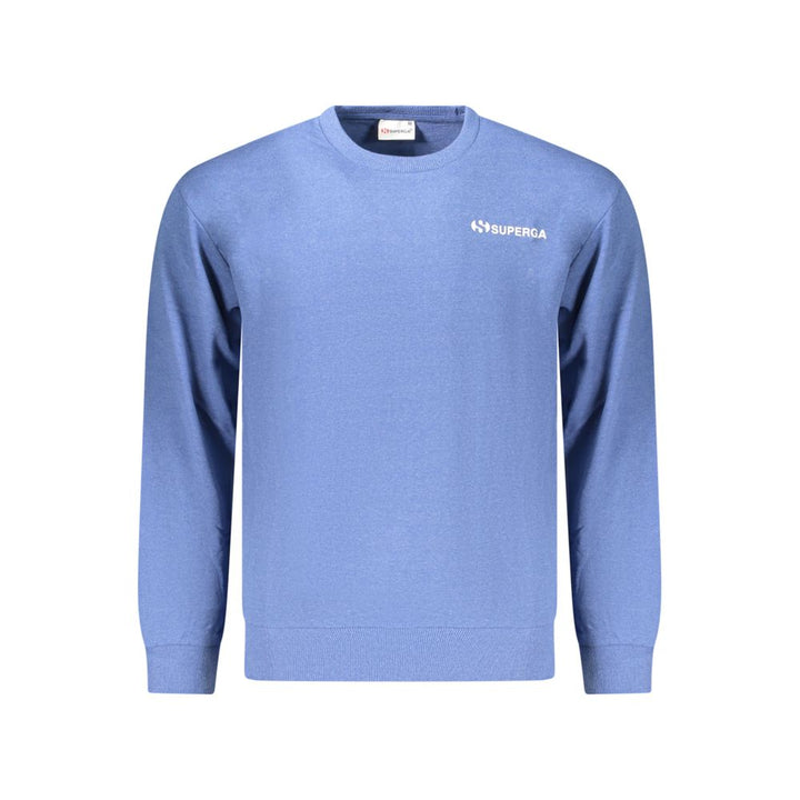 Superga Azzurro Cotton Men Sweatshirt