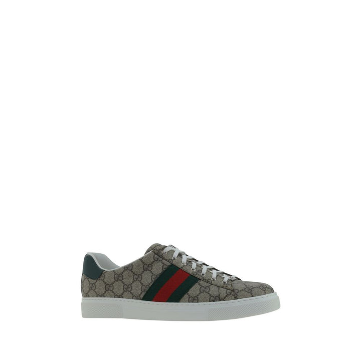 Gucci Beige Rubber Low Top Sneakers