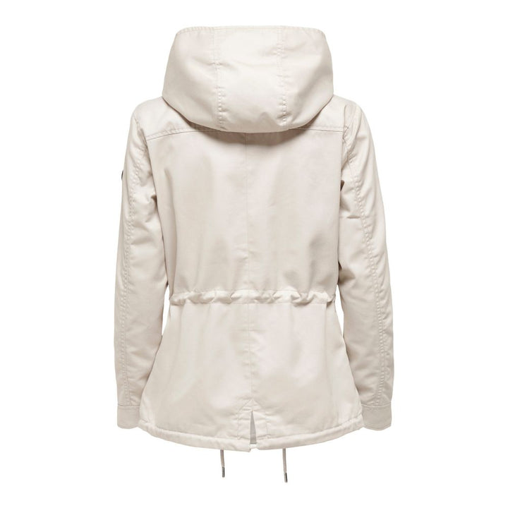 Only Beige Polyester Parka