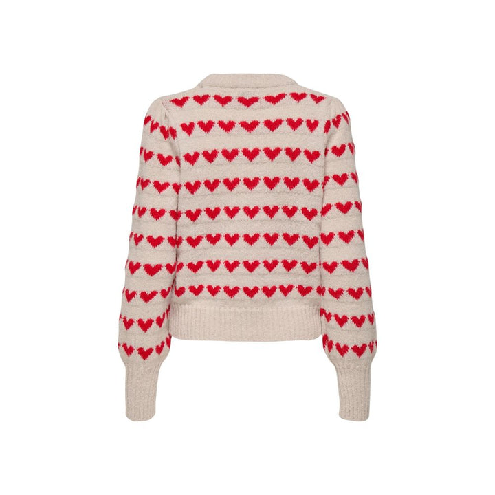 Jacqueline De Yong Beige Polyester Sweatshirt