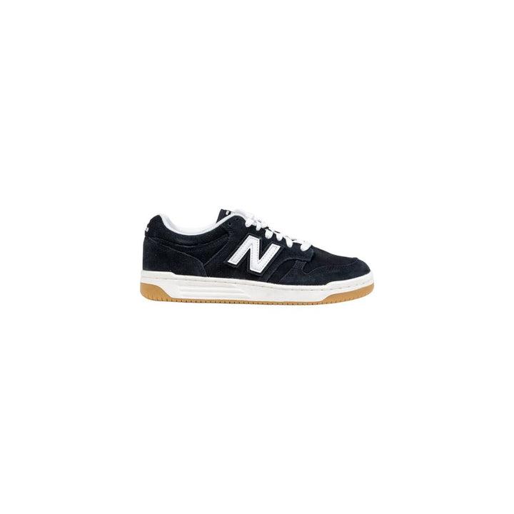 New Balance Black And White Leather Athletic Sneakers