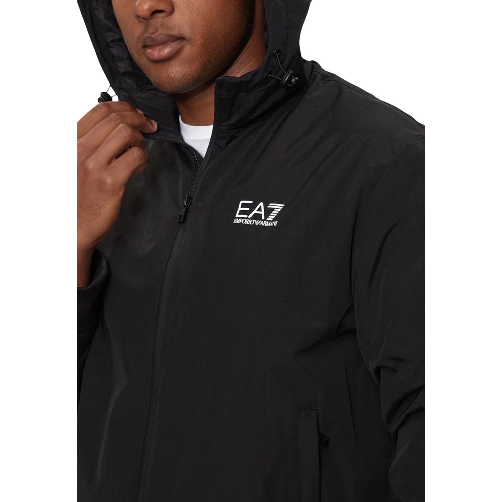 EA7 Emporio Armani Black Polyamide Shell Jacket