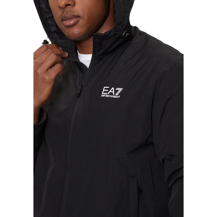 EA7 Emporio Armani Black Polyamide Shell Jacket