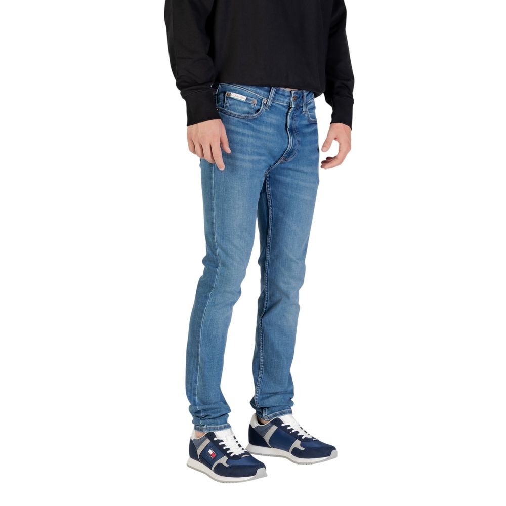 Calvin Klein Jeans Blue Cotton Skinny Jeans