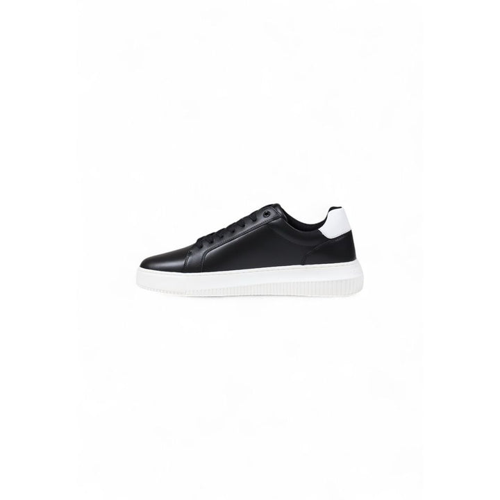 Calvin Klein Jeans Black Leather Chunky Sneakers