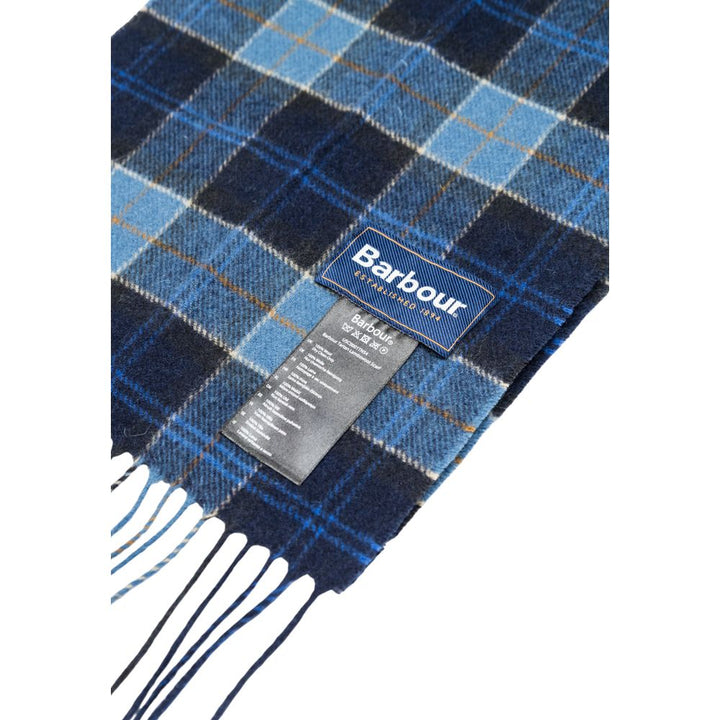 Barbour Blue Wool Scarf