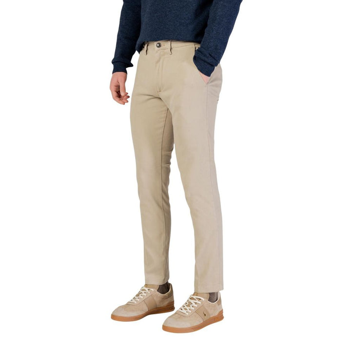 Borghese Beige Cotton Skinny Pants