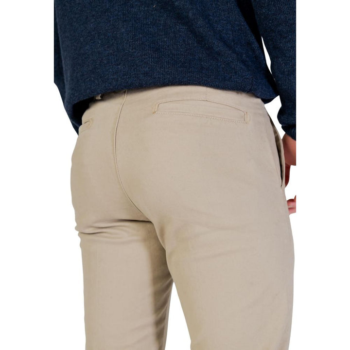 Borghese Beige Cotton Skinny Pants