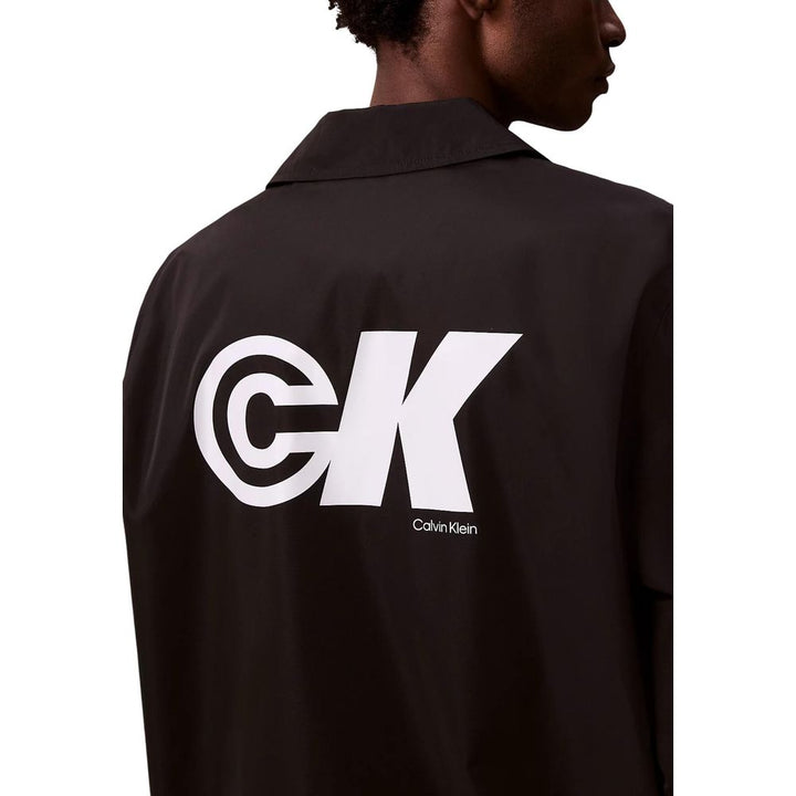 Calvin Klein Jeans Black Polyester Shell Jacket