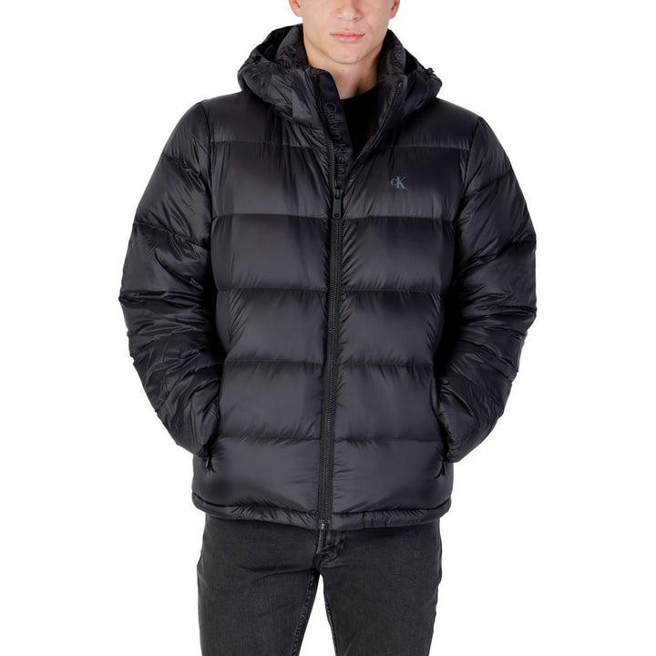 Calvin Klein Jeans Black Polyamide Coat