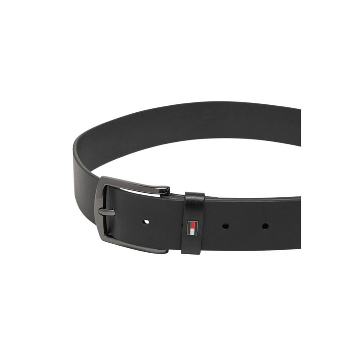 Tommy Hilfiger Black Leather Regular Belt