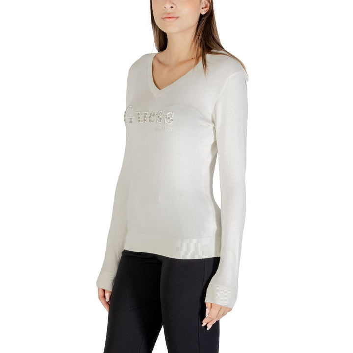 Guess Cream Viscose Sweatshirt