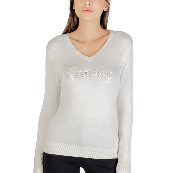 Guess Cream Viscose Sweatshirt