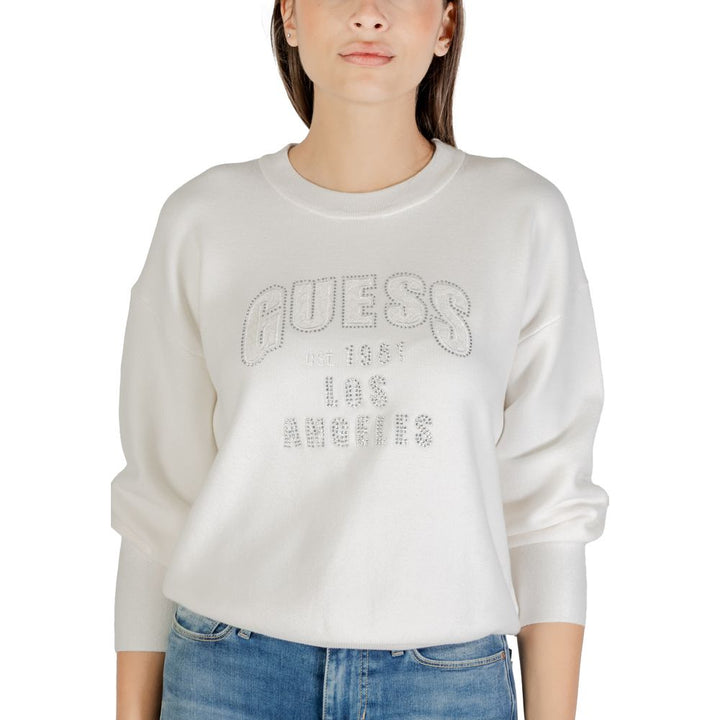 Guess Cream Viscose Sweatshirt