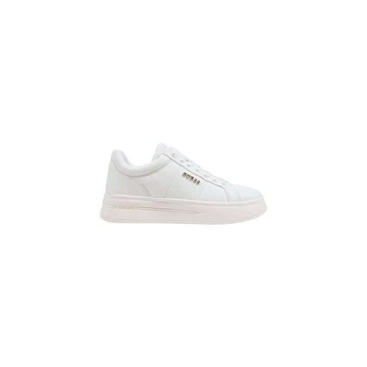 Guess White Polyethylene Platform Sneakers