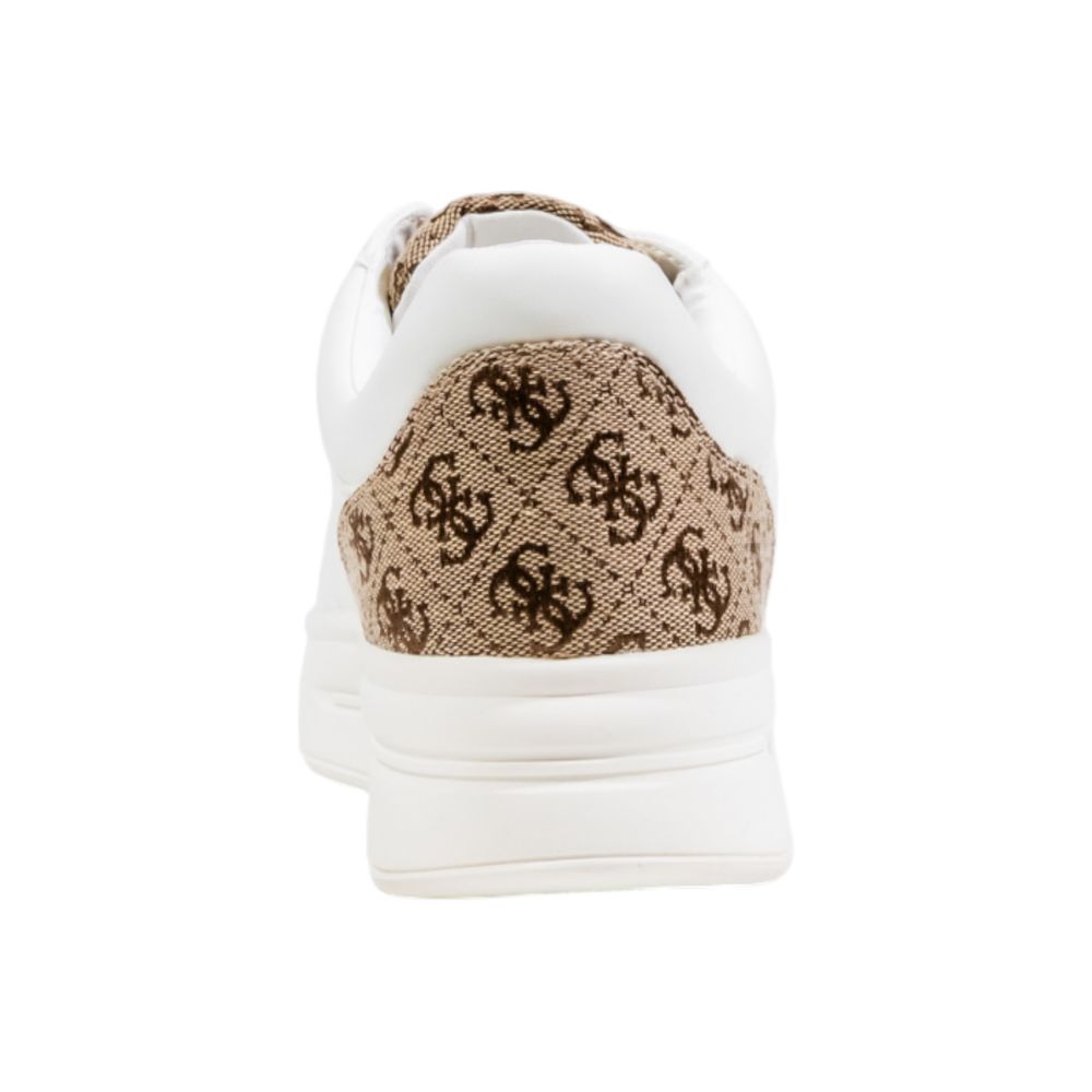 Guess Beige Synthetic Low Top Sneakers