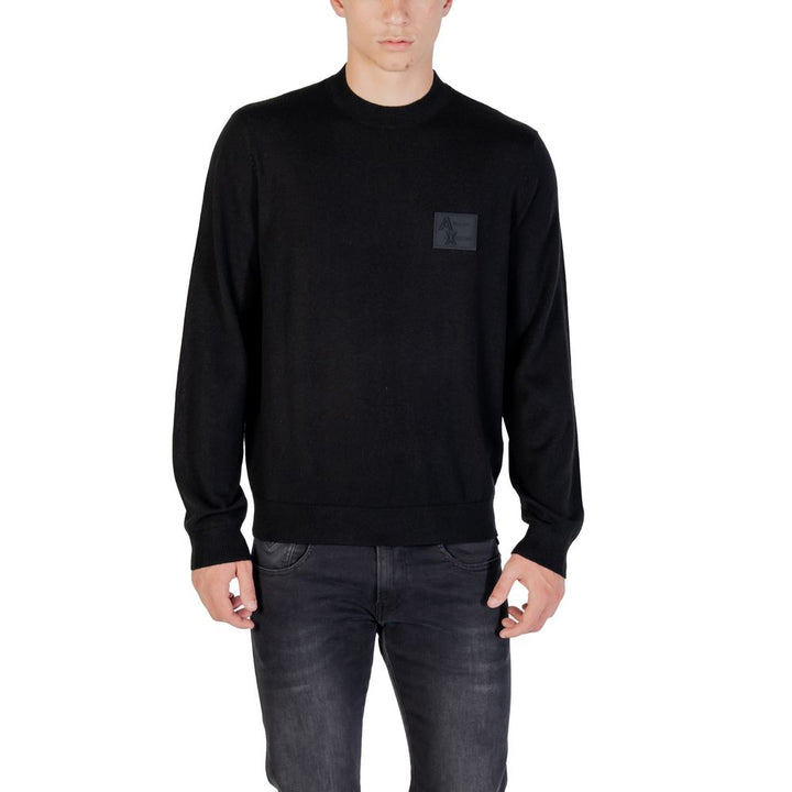 Armani Exchange Black Marabou Sweatshirt