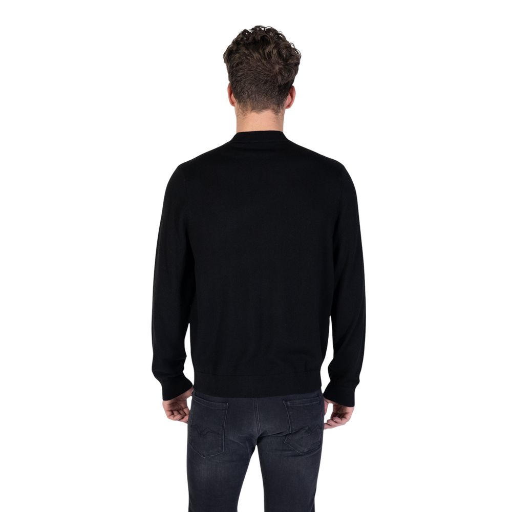 Armani Exchange Black Marabou Sweatshirt
