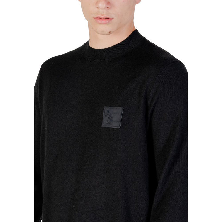 Armani Exchange Black Marabou Sweatshirt