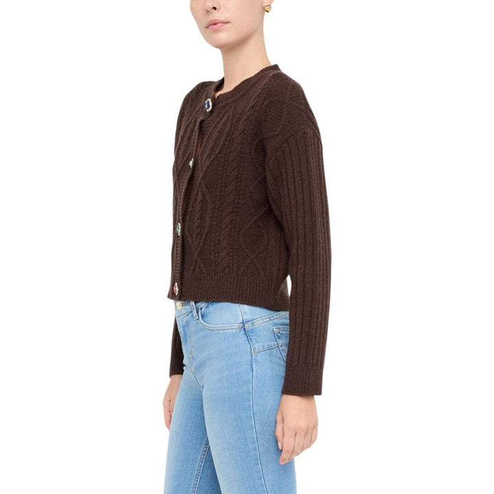 Liu Jo Brown Wool Cardigan