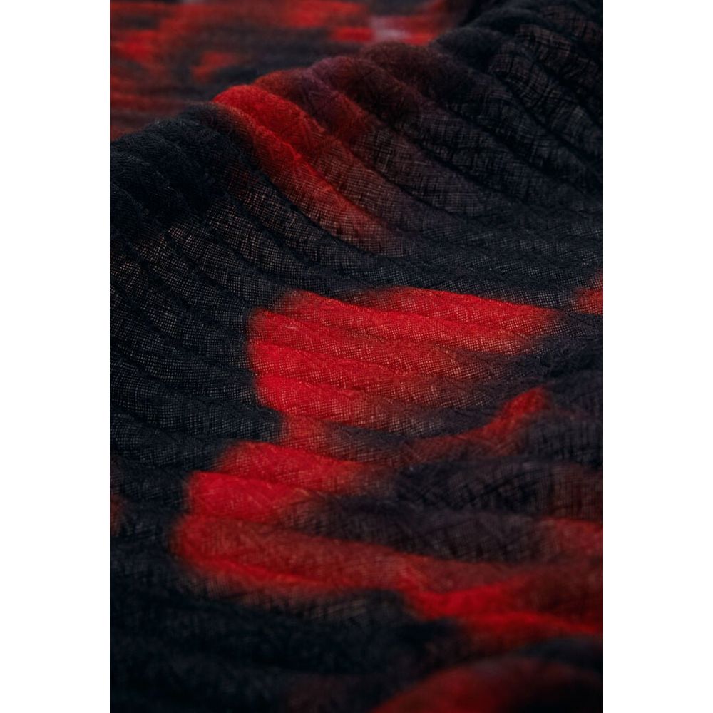 Desigual Black Polyester Scarf