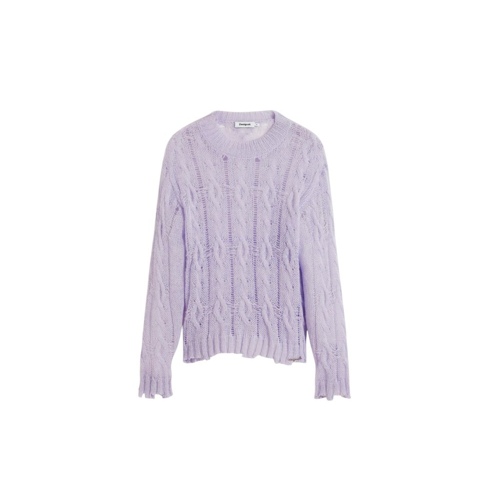 Desigual Purple Polyamide Sweatshirt