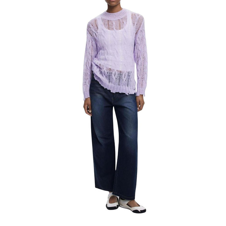 Desigual Purple Polyamide Sweatshirt