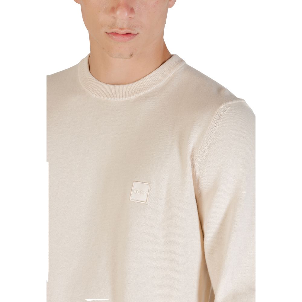 Hugo Boss Beige Cotton Sweatshirt