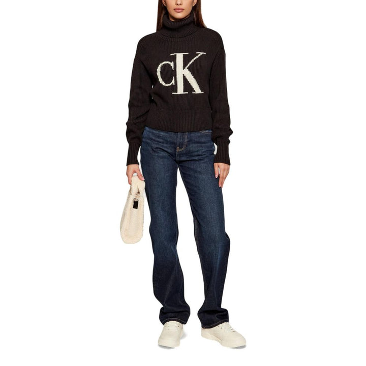 Calvin Klein Jeans Black Cotton Sweatshirt