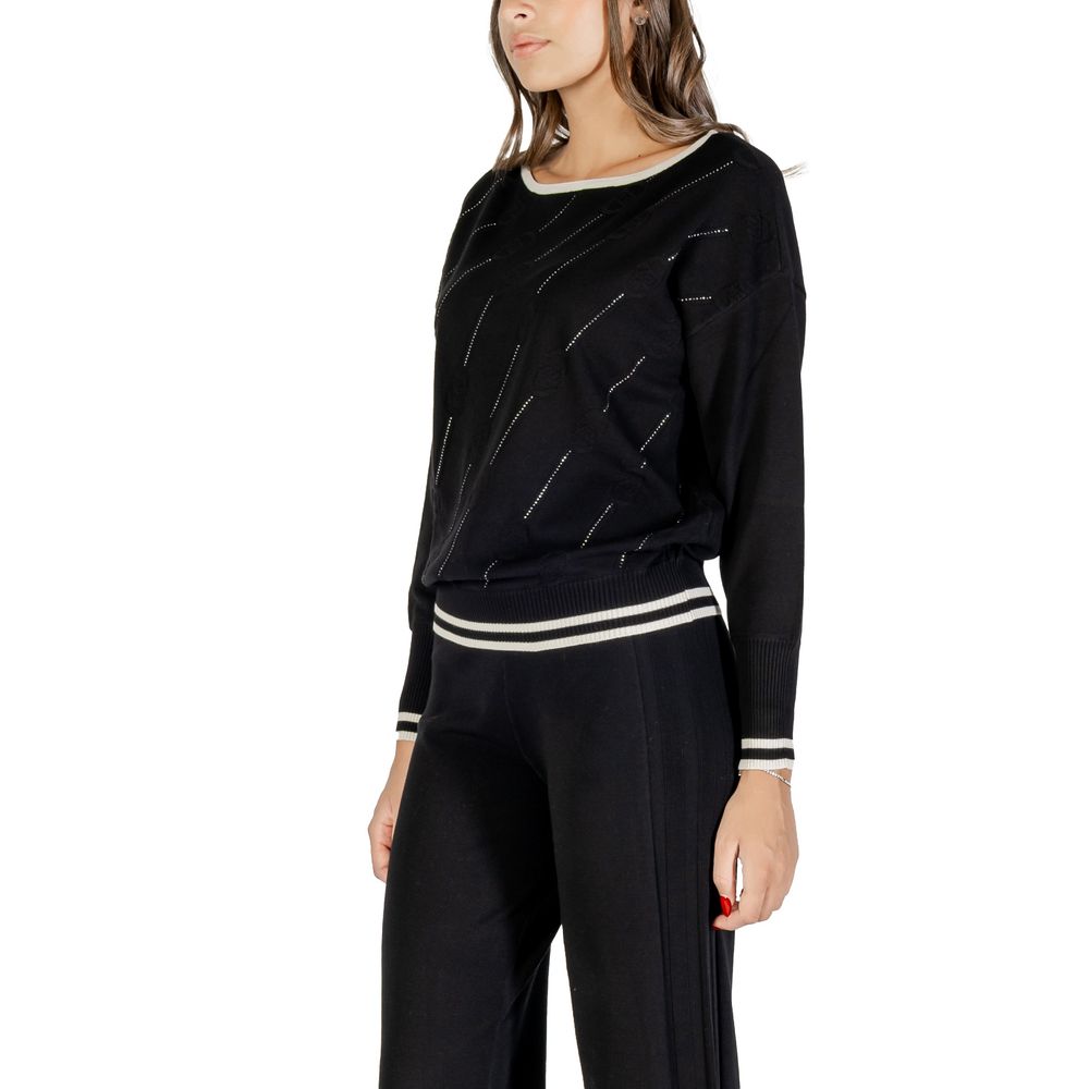 Liu Jo Black And White Cashmere Sweater