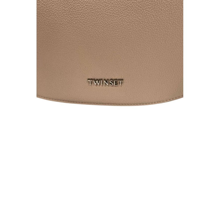 Twinset Pink PU Women Shoulder Bag