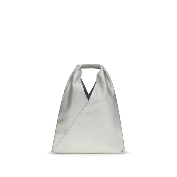 MM6 Silver Polyethylene Handbag