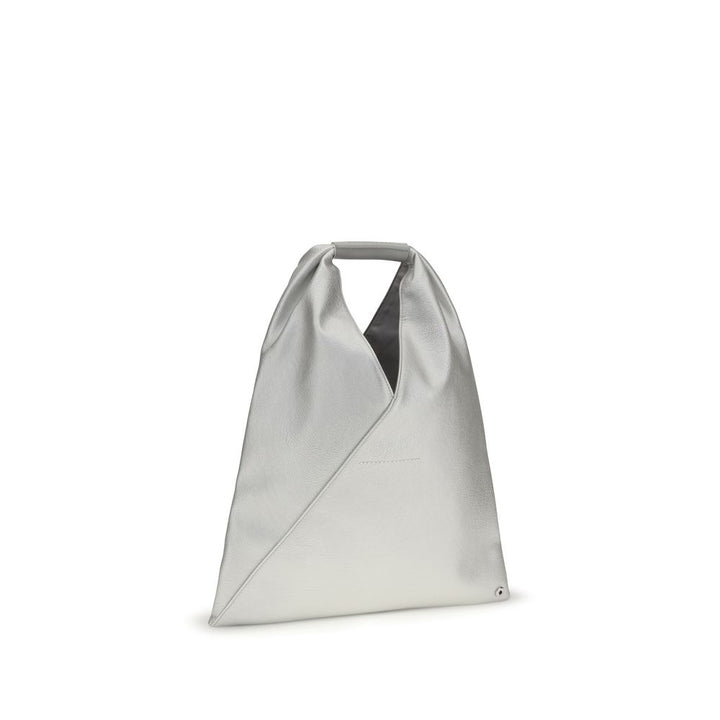 MM6 Silver Polyethylene Handbag