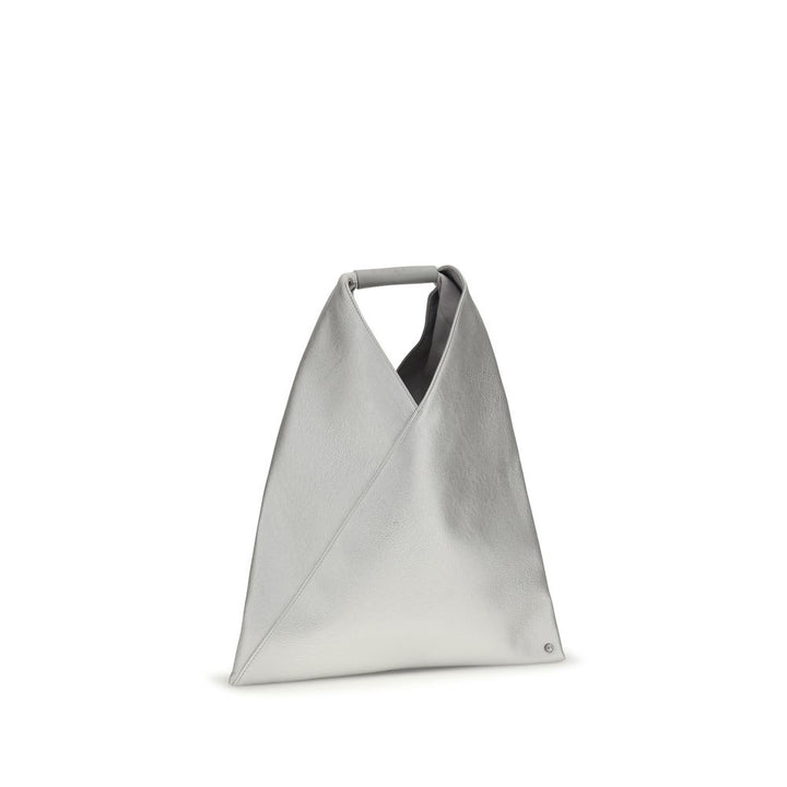 MM6 Silver Polyethylene Handbag