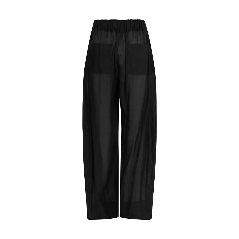 The Latest Black Lyocell Casual Pants