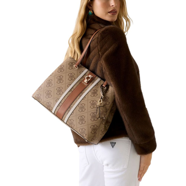 Guess White Polyethylene Handbag