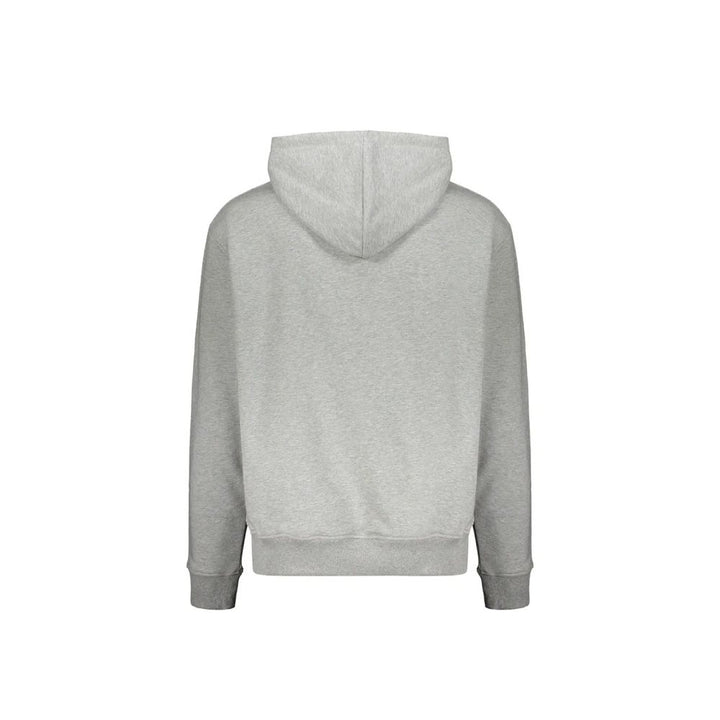 Balmain Gray Cotton Hoodie