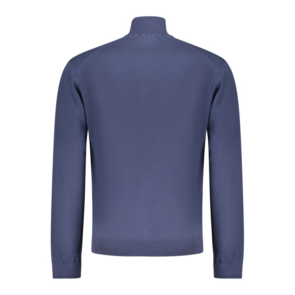 Napapijri Blue Cotton Men Cardigan