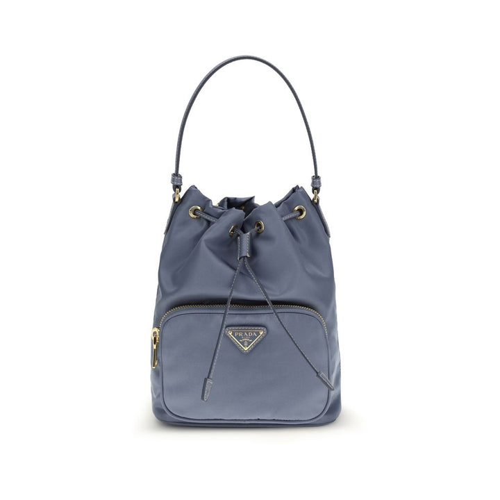 Prada Blue Polyamide Backet Bag