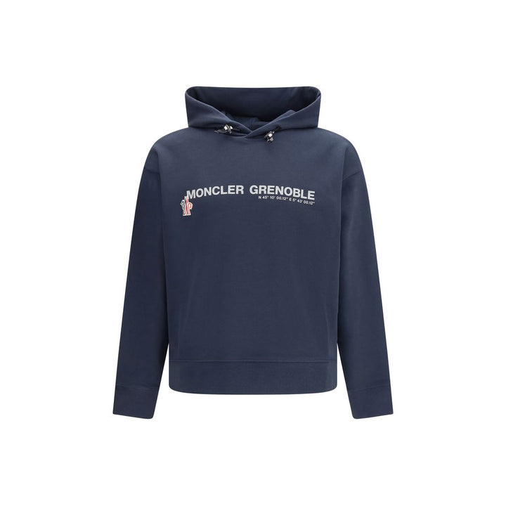 Moncler Grenoble Blue Cotton Sportswear