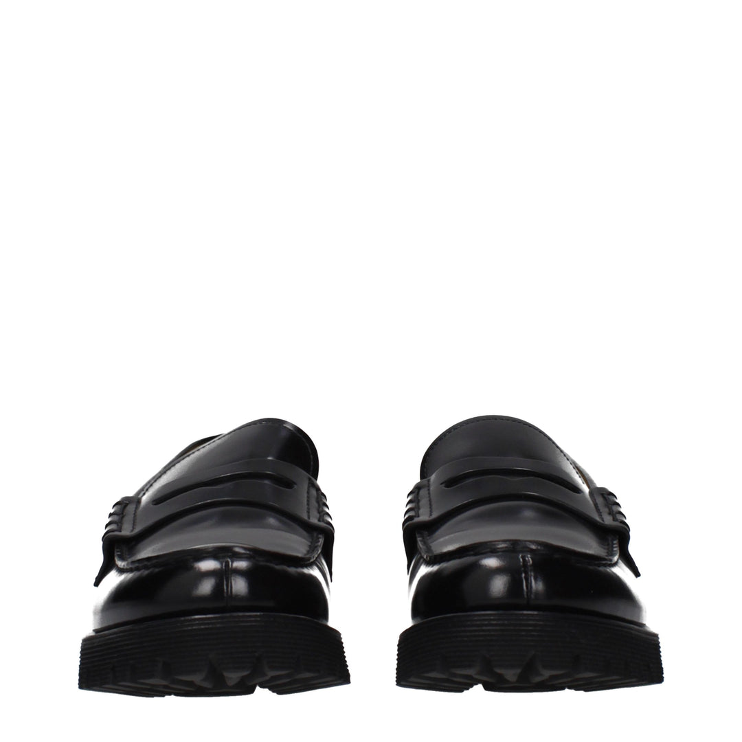 Church's Black Leather Slip-On Loafers