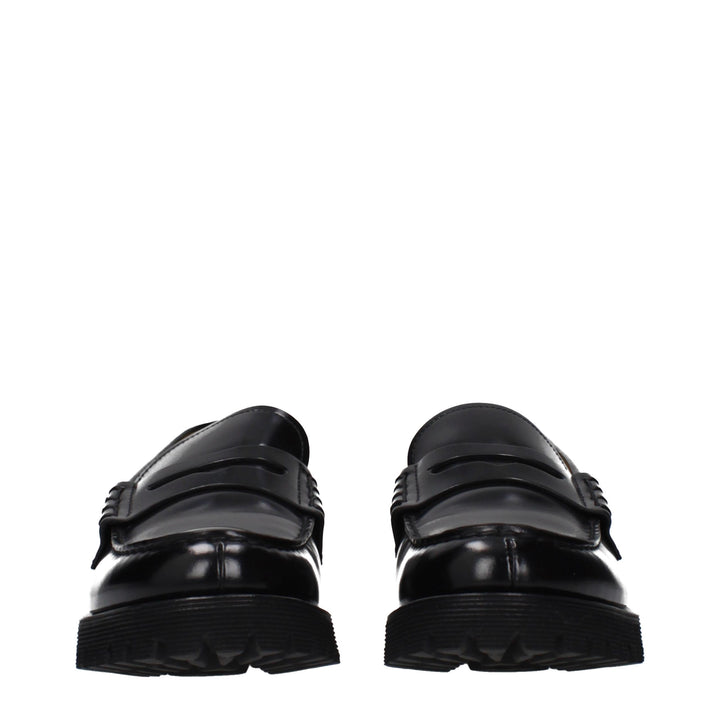 Church's Black Leather Slip-On Loafers