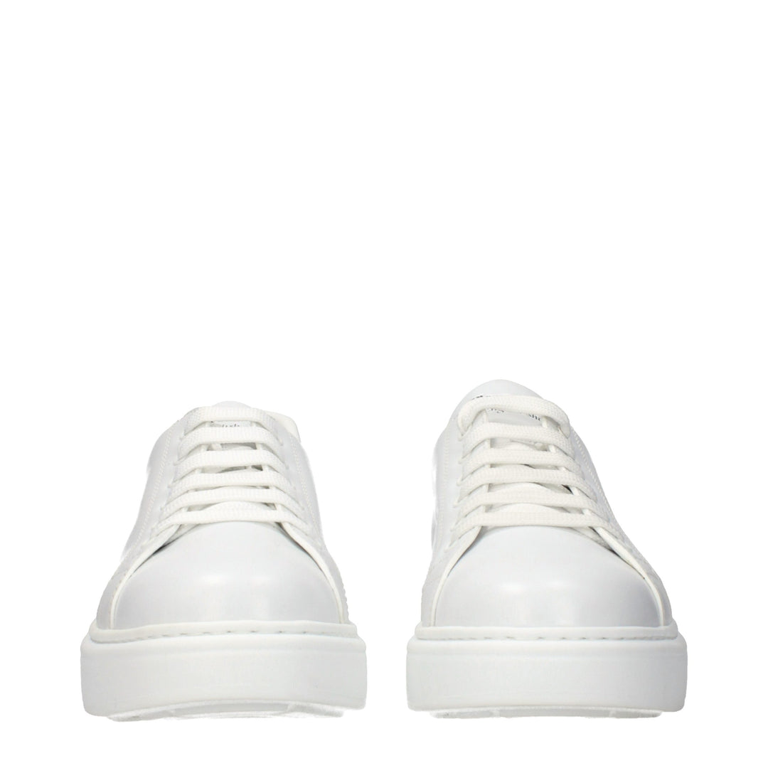 Church's White Leather Low Top Sneakers