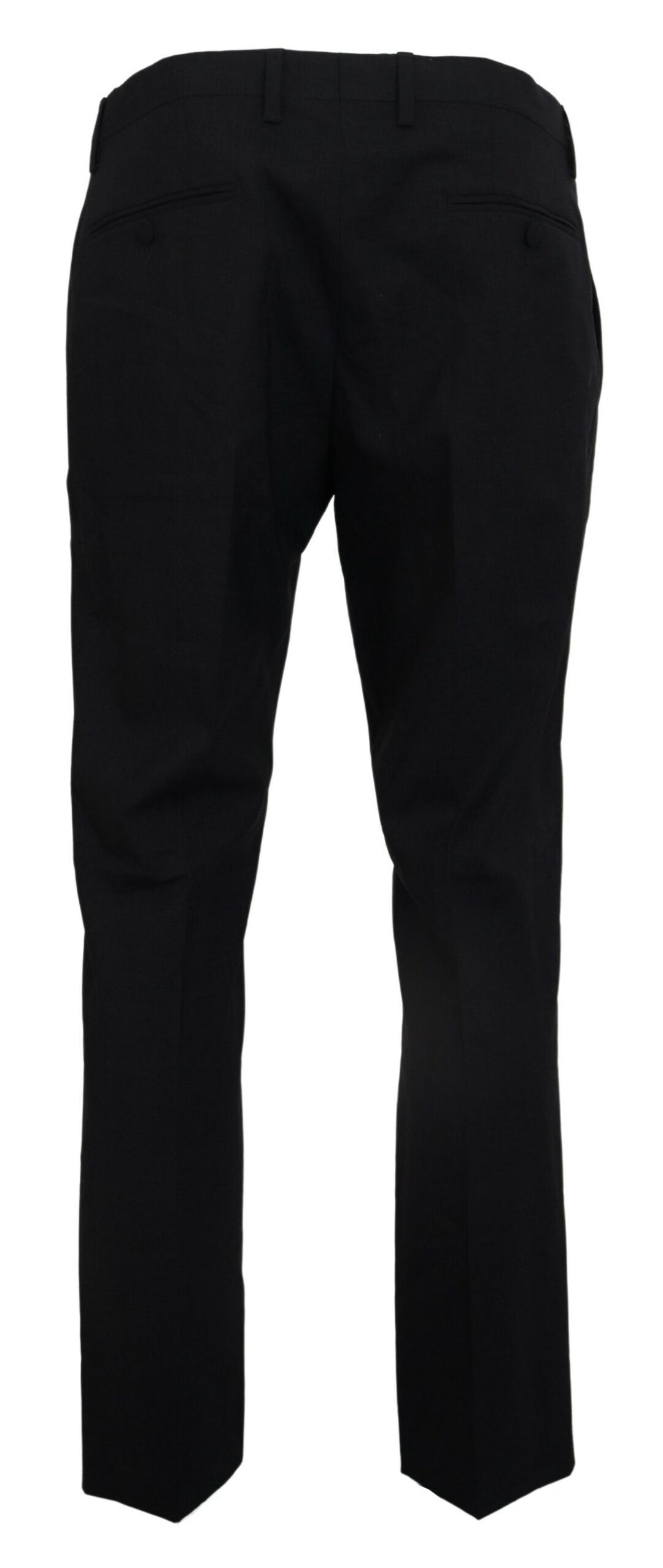 Dolce & Gabbana Gray Wool Stretch Dress Formal Slim Fit Pant