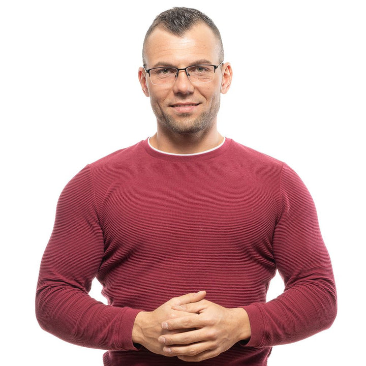 Ermenegildo Zegna Black Metal Glasses (Frames)