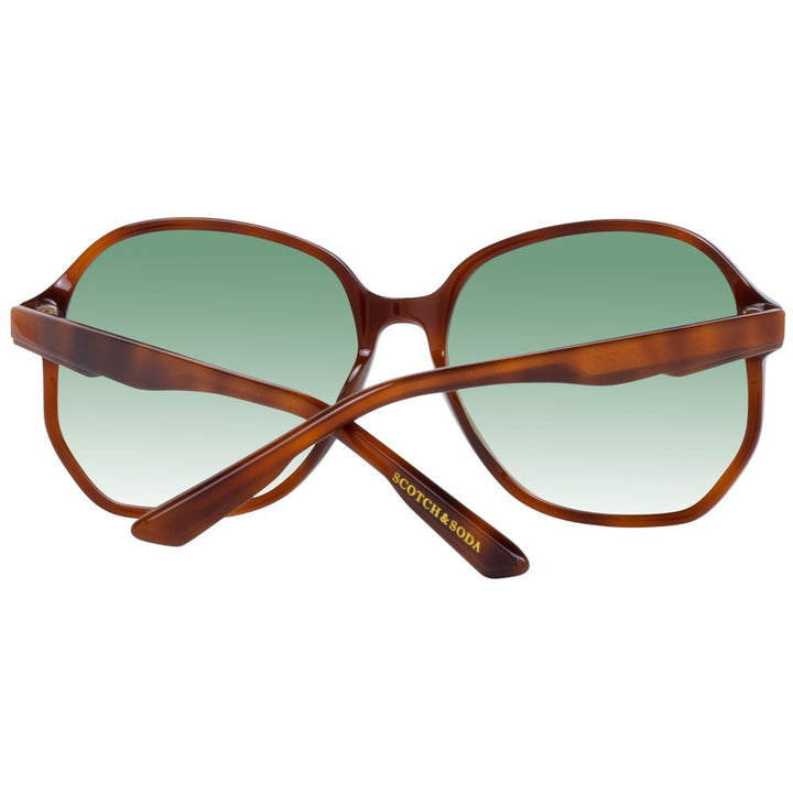 Scotch & Soda Brown Acetate Sunglasses
