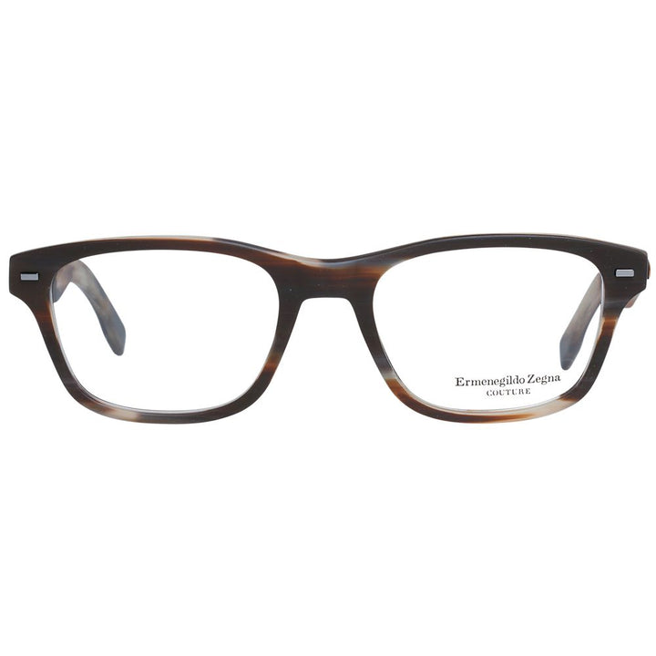 Ermenegildo Zegna Brown Plastic Glasses (Frames)