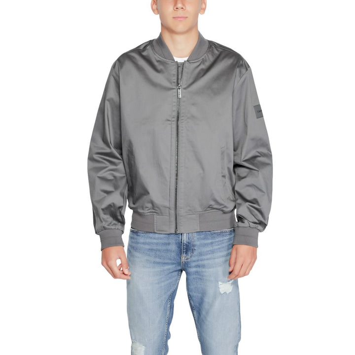 Calvin Klein Gray Organic Cotton Bomber